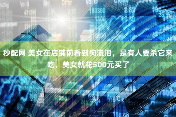 秒配网 美女在店铺前看到狗流泪，是有人要杀它来吃，美女就花500元买了